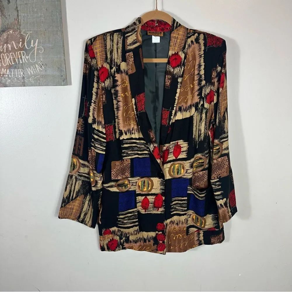 VTG BLAZER GLORY 100% rayon - Picture 3 of 12